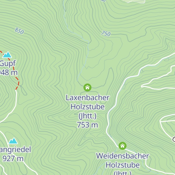 Map of Laxenbacher Holzstube (Jhtt.)