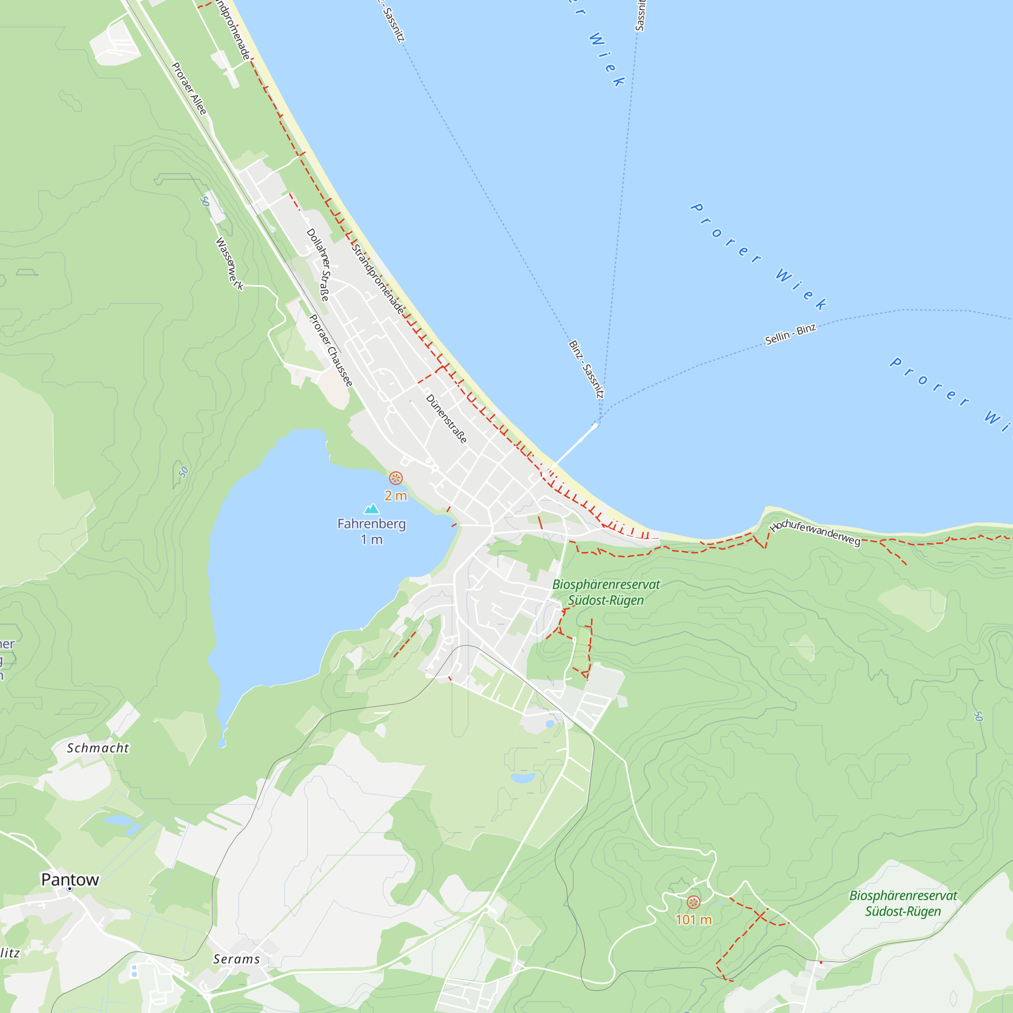 Fremdenverkehrsverein Binz map