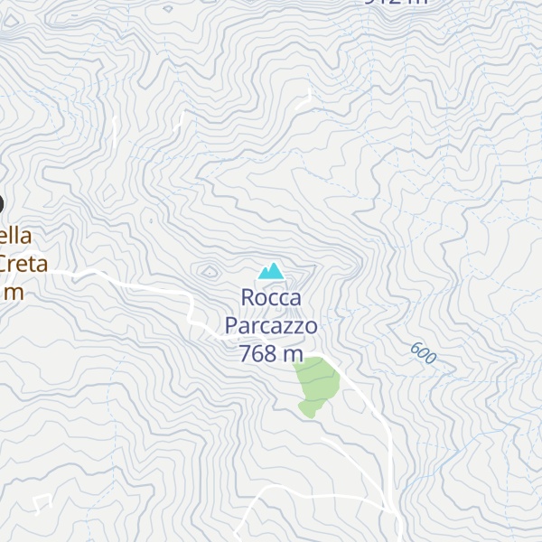 Map of Rocca Parcazzo