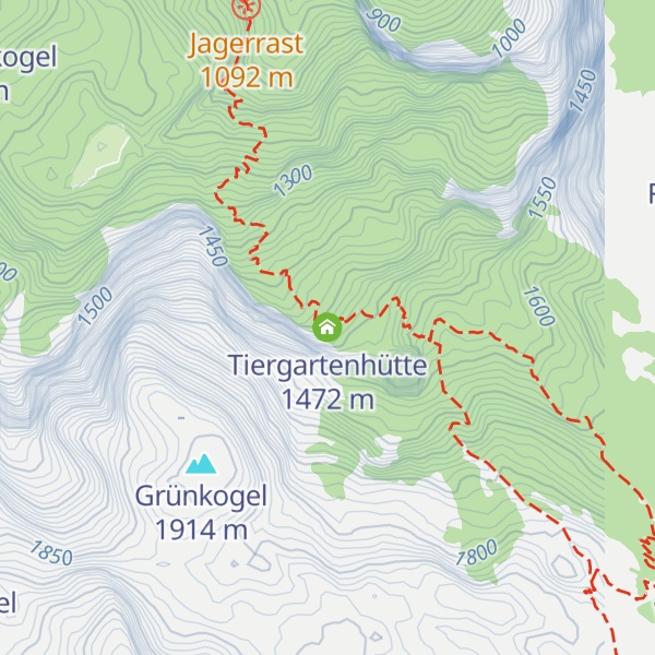 Map of Tiergartenhütte