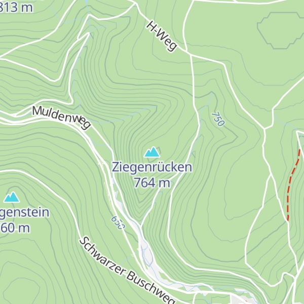 Map of Ziegenrücken