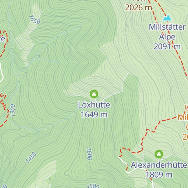Map of Löxhütte