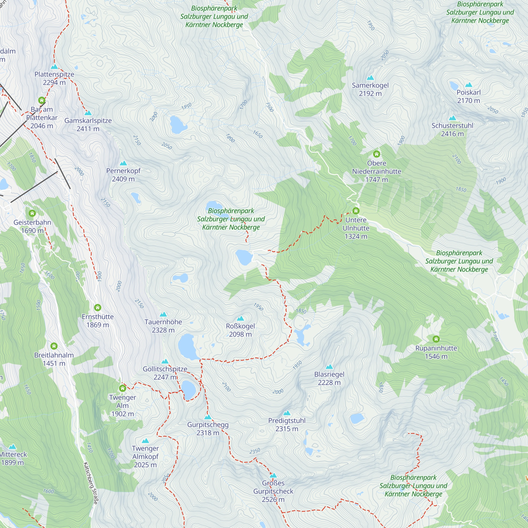 Obere Bernerhütte map