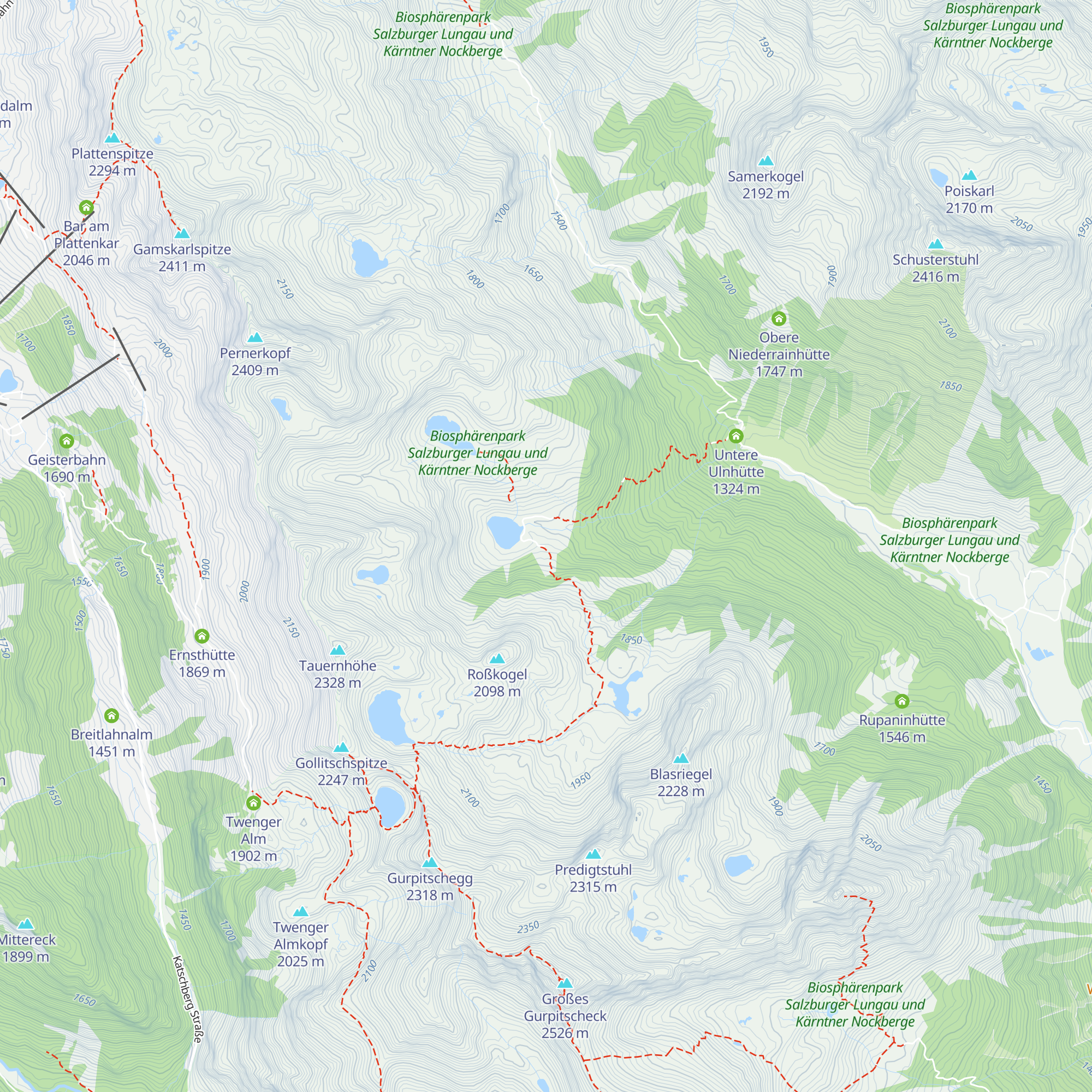 Obere Bernerhütte map