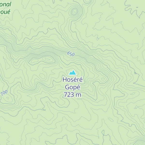 Map of Hoséré Gopé