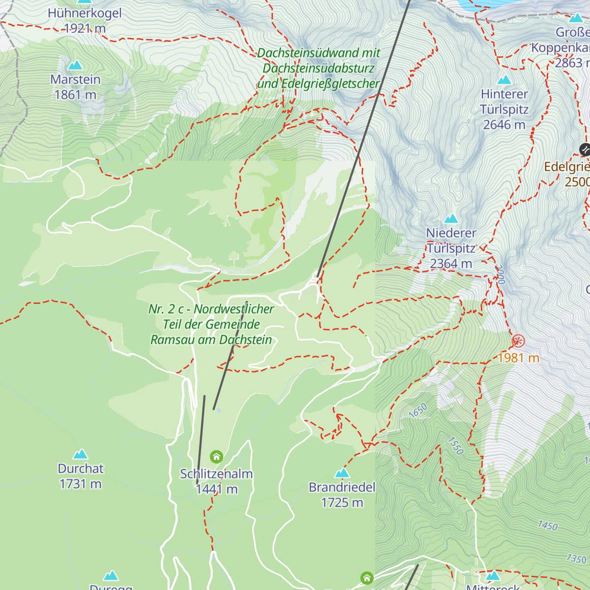 Gasthof Hunerkogel map