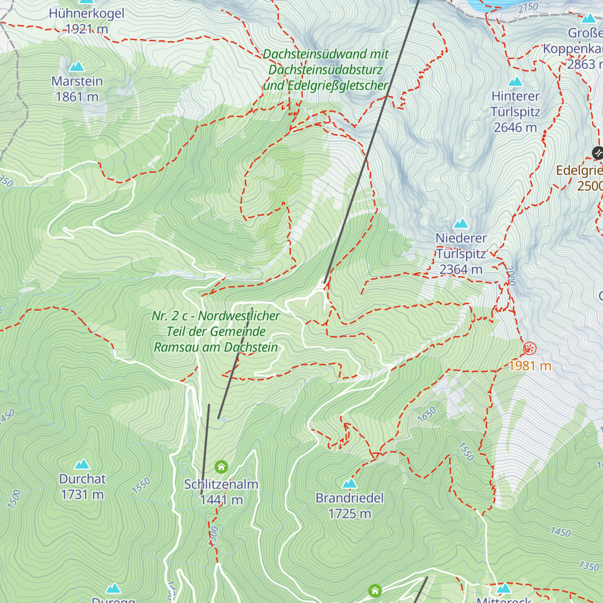 Gasthof Hunerkogel map