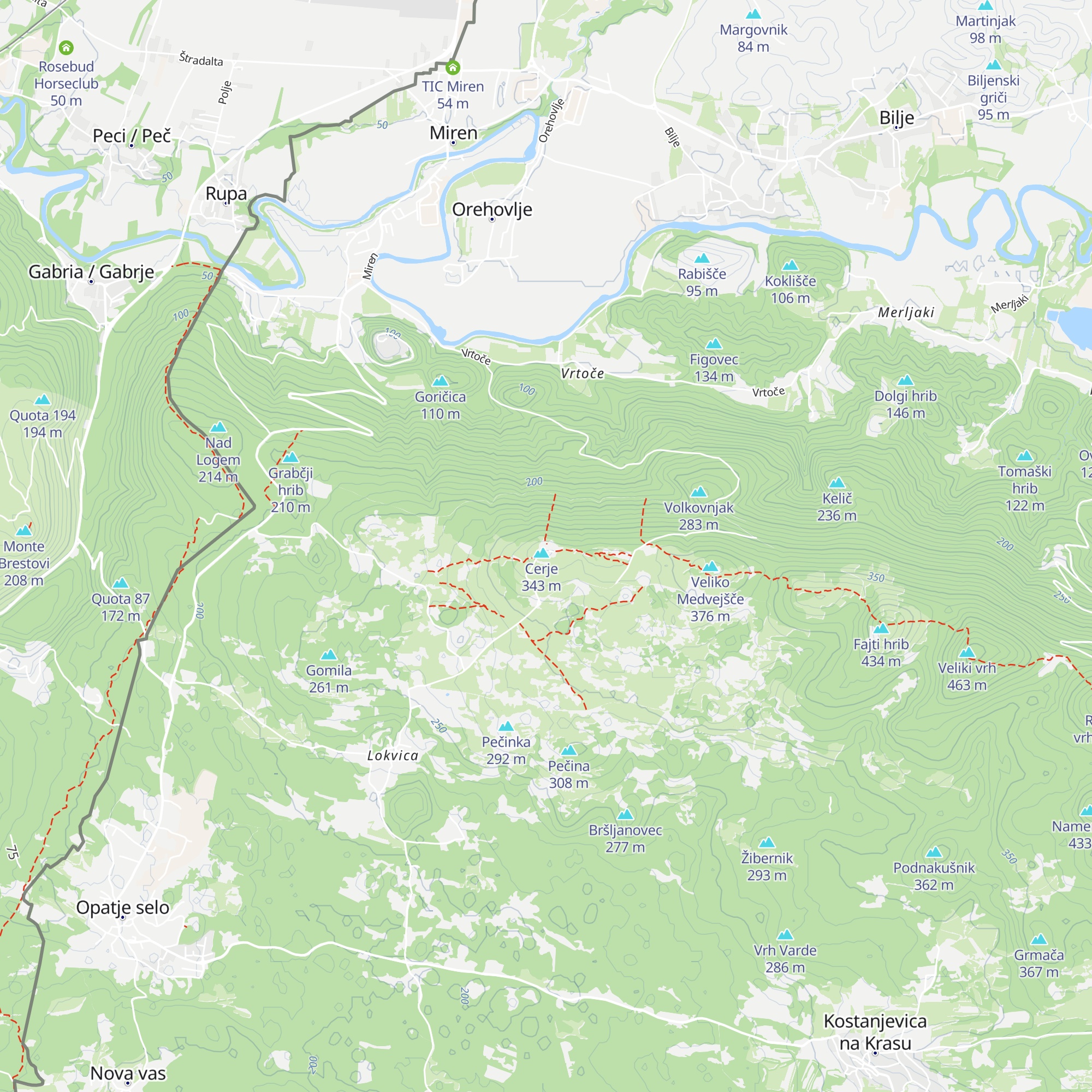 Okrepčevalnica Cerje map