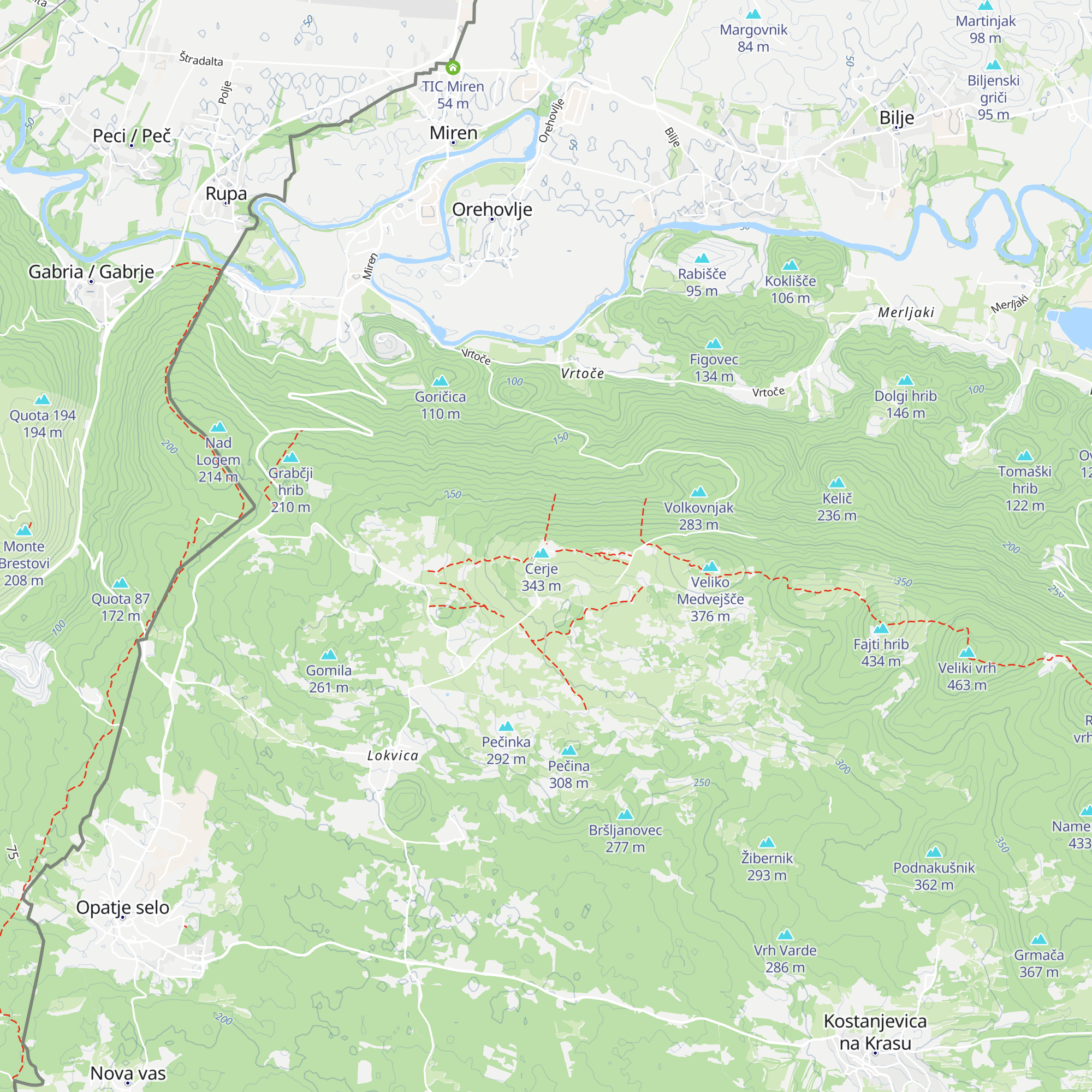 Okrepčevalnica Cerje map