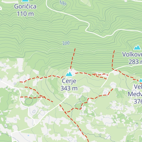 Map of Okrepčevalnica Cerje