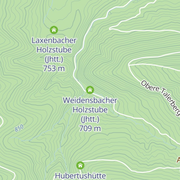 Map of Weidensbacher Holzstube (Jhtt.)