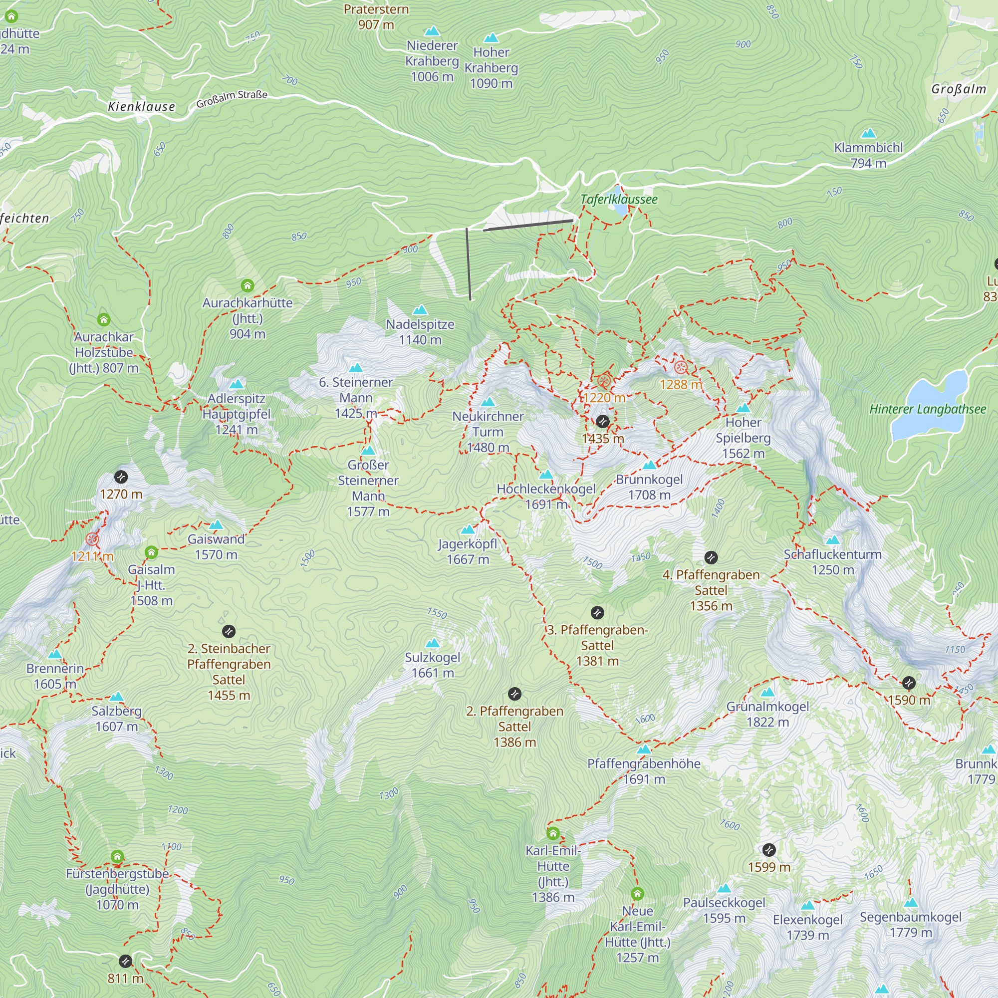 Ebenseer Jagerstüberl (verf.) map