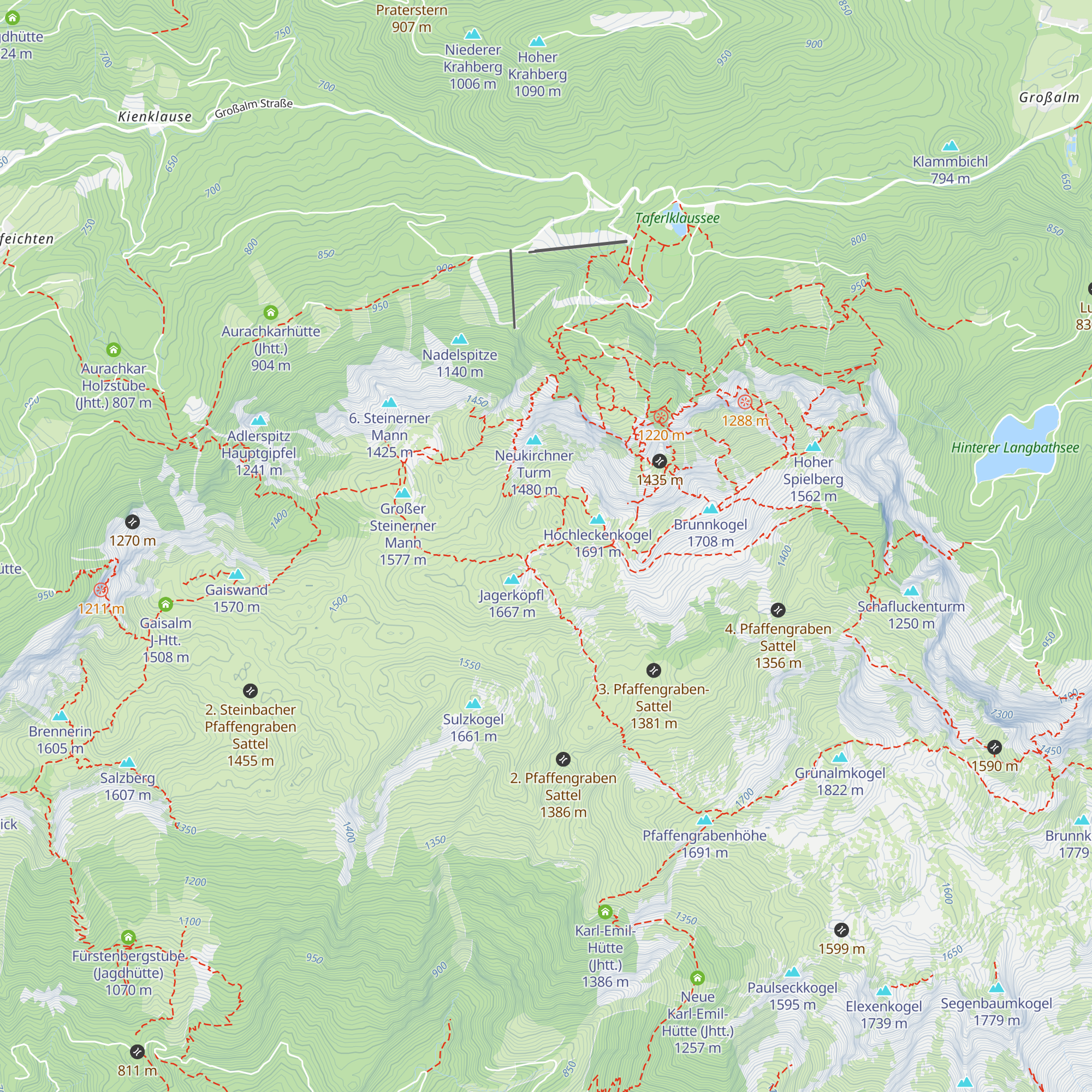 Ebenseer Jagerstüberl (verf.) map