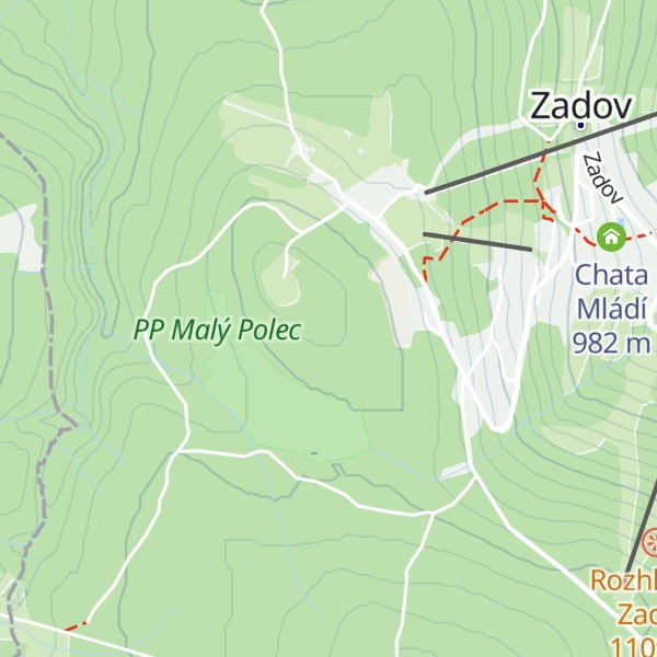 Map of Churáňovský vrch