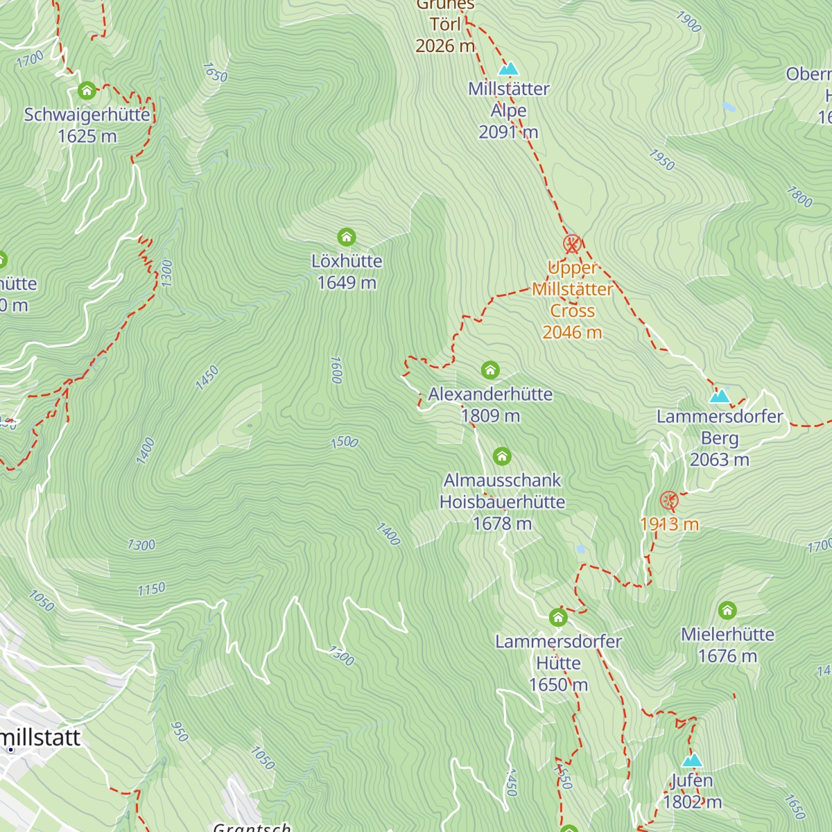 Jagerhütte map