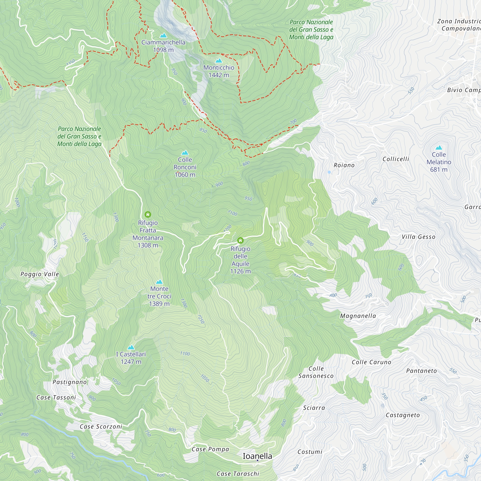 Rifugio delle Aquile map