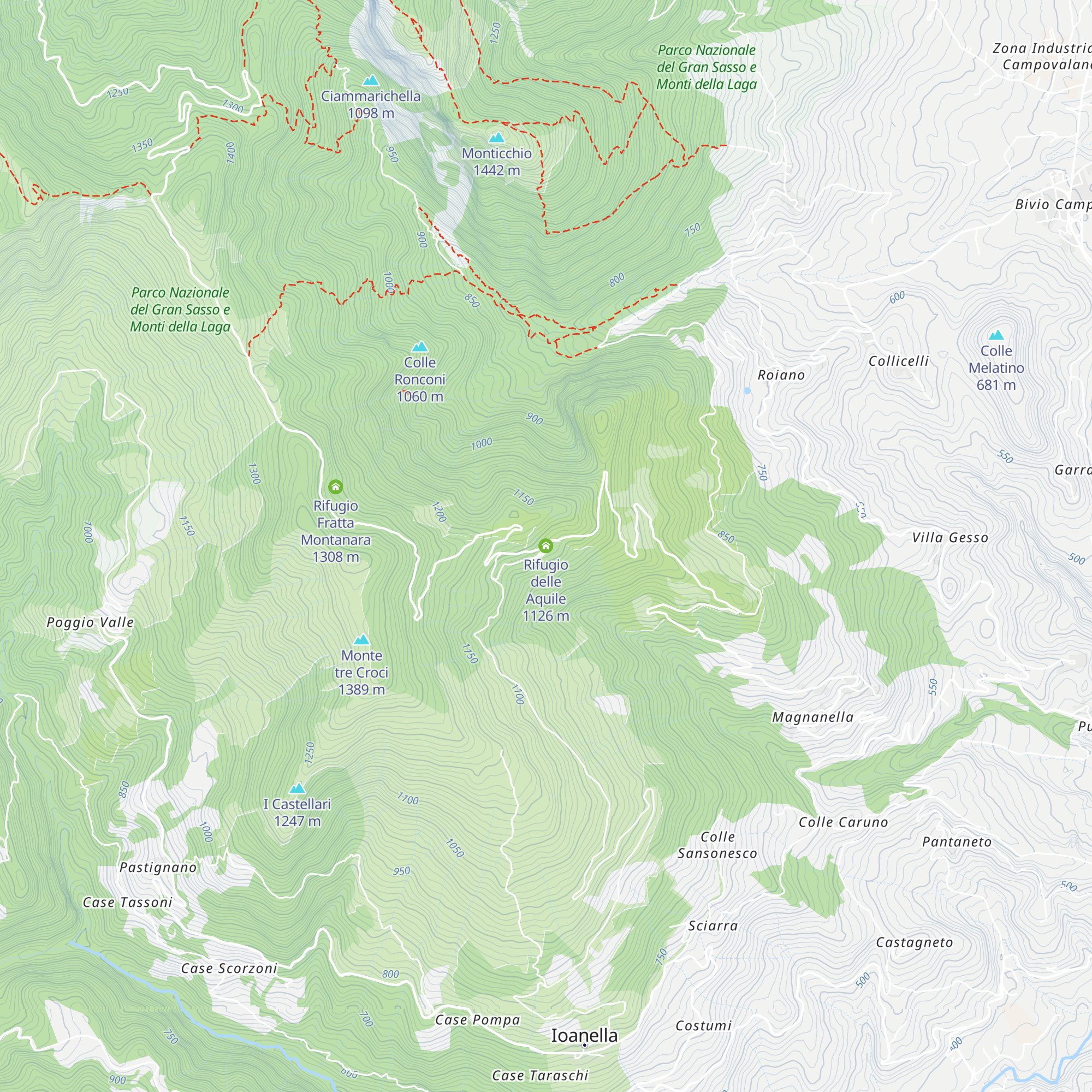 Rifugio delle Aquile map