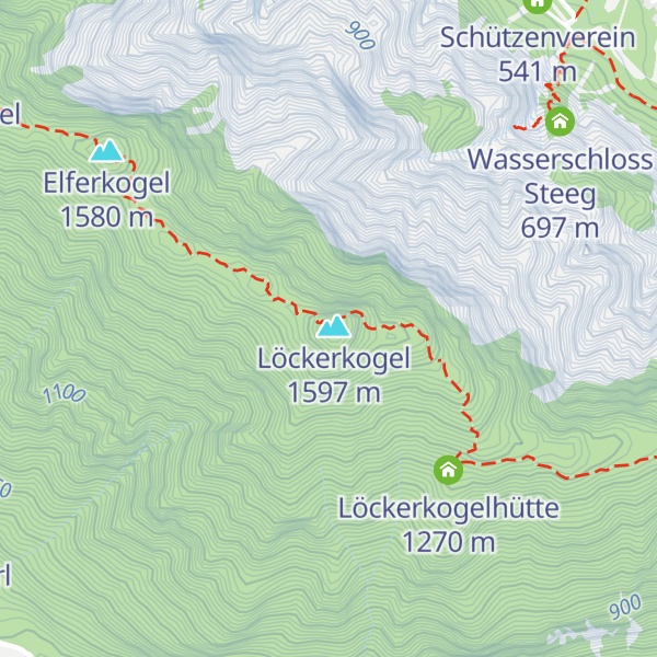 Map of Löckerkogelhütte