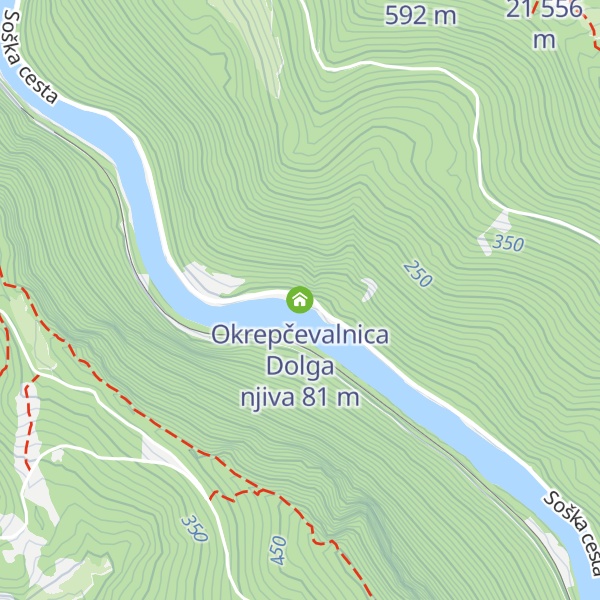 Map of Okrepčevalnica Dolga njiva