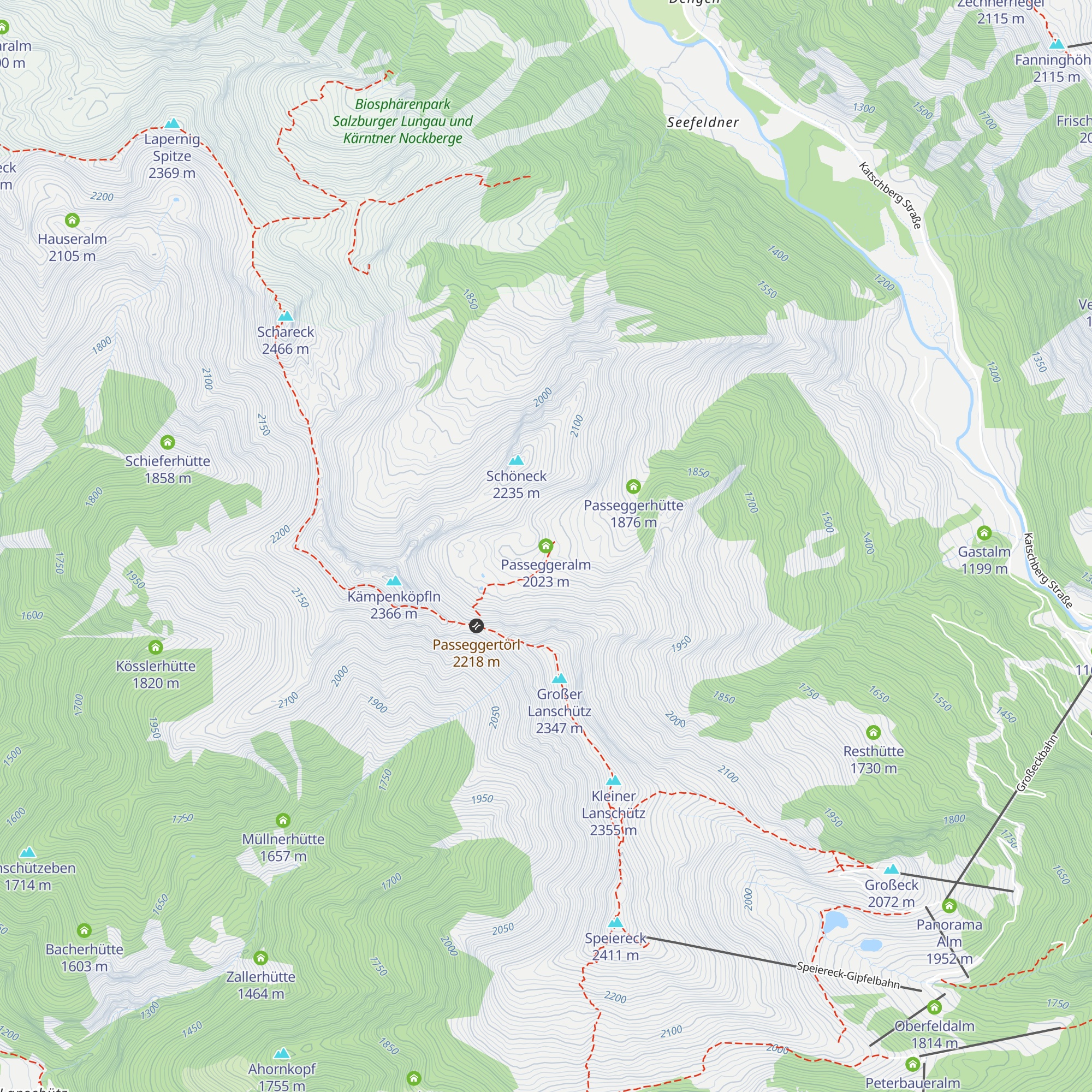 Passeggeralm map