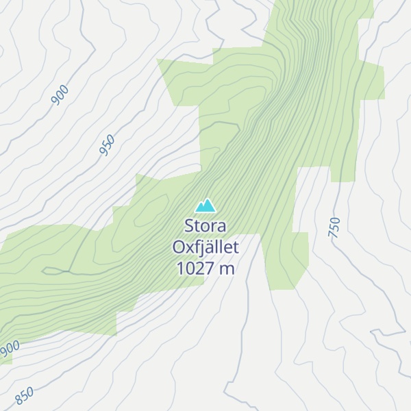 Map of Stora Oxfjället