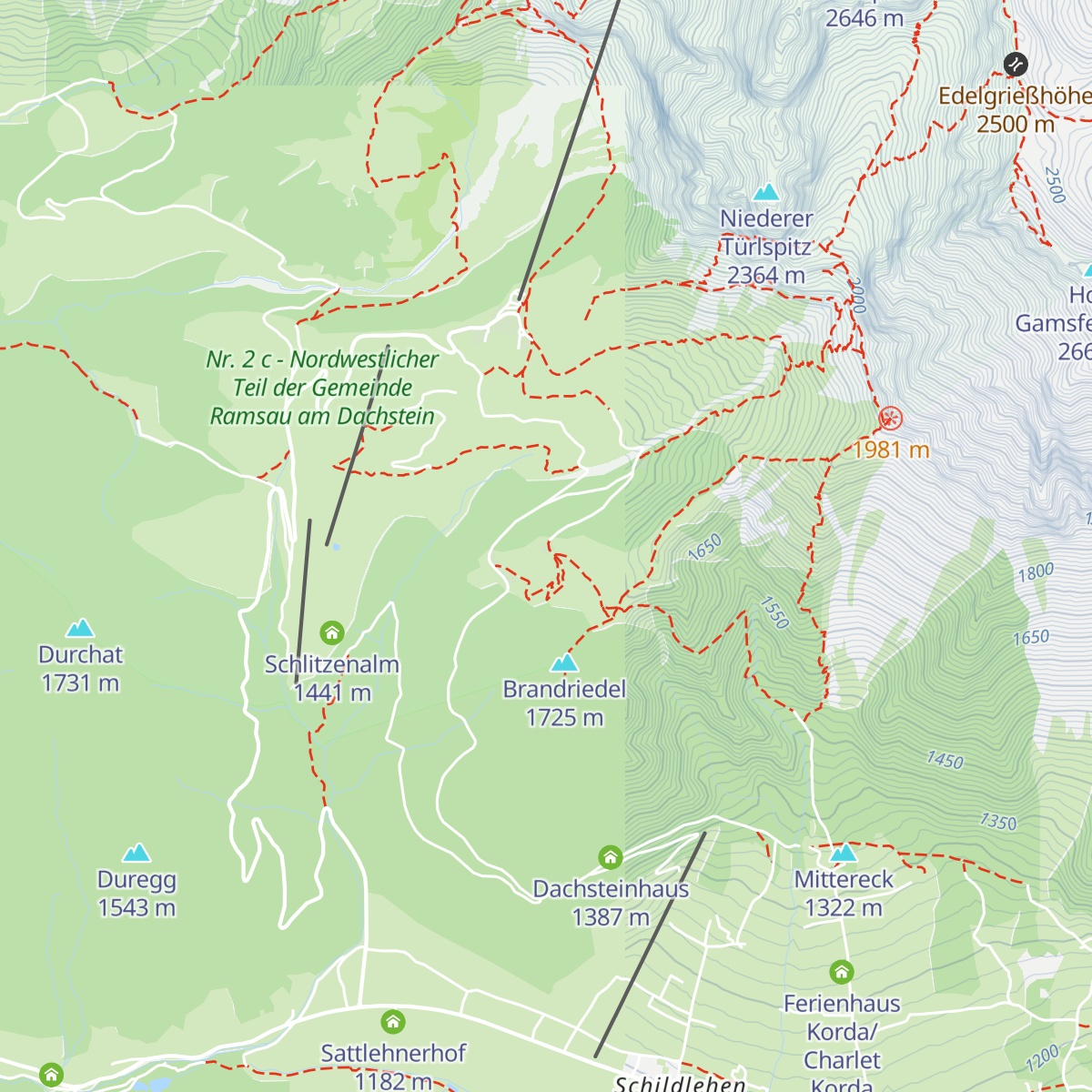 Austriahütte map