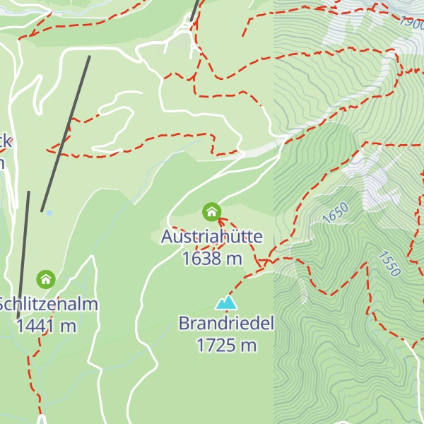 Map of Austriahütte