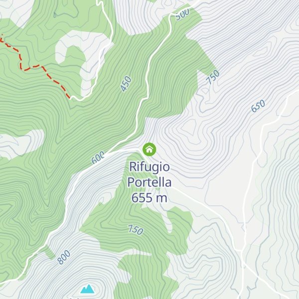 Map of Rifugio Portella