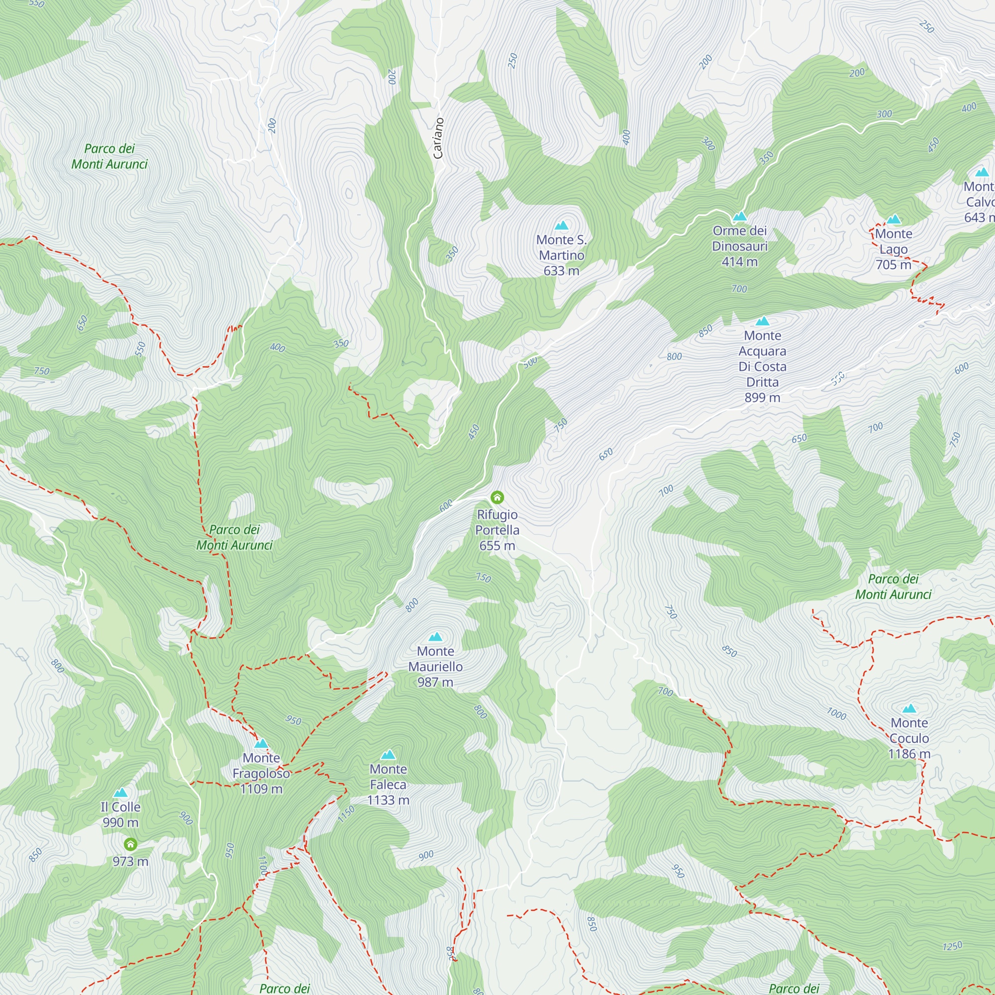 Rifugio Portella map