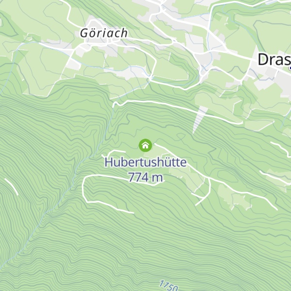 Map of Hubertushütte
