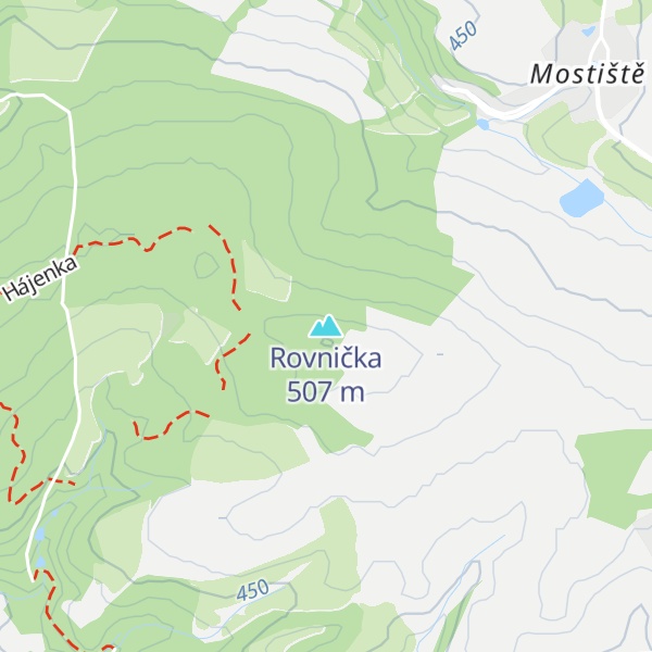 Map of Rovnička
