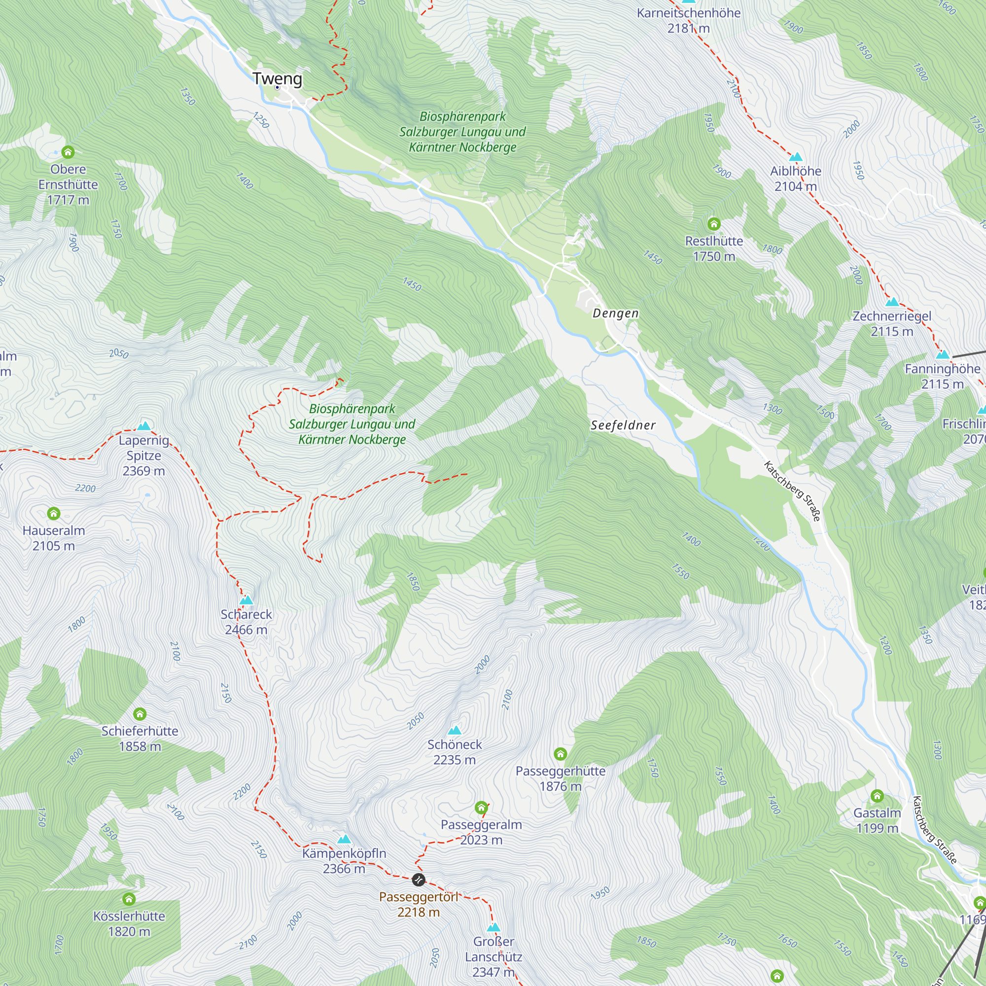 Holzeralm map