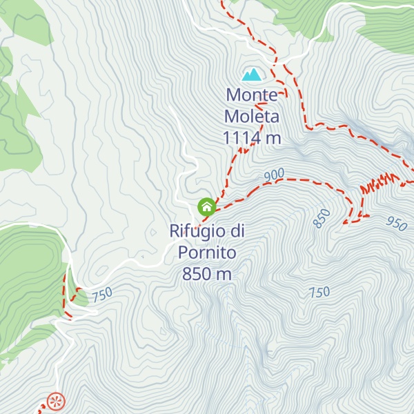 Map of Rifugio di Pornito