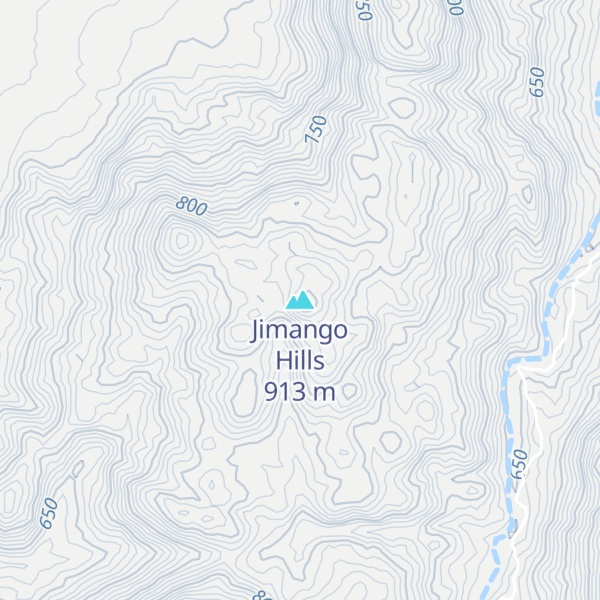 Map of Jimango Hills