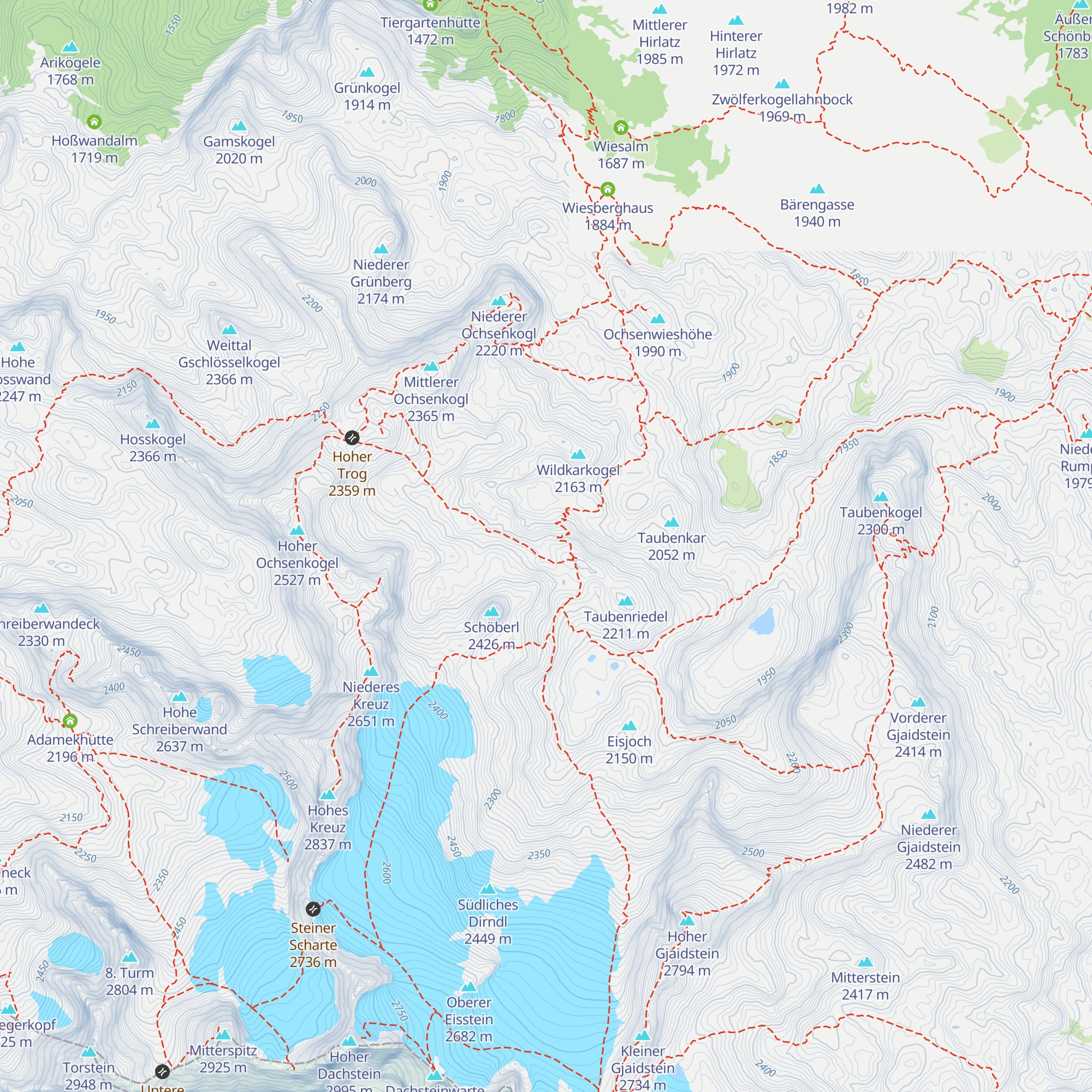 Überdachte Doline map