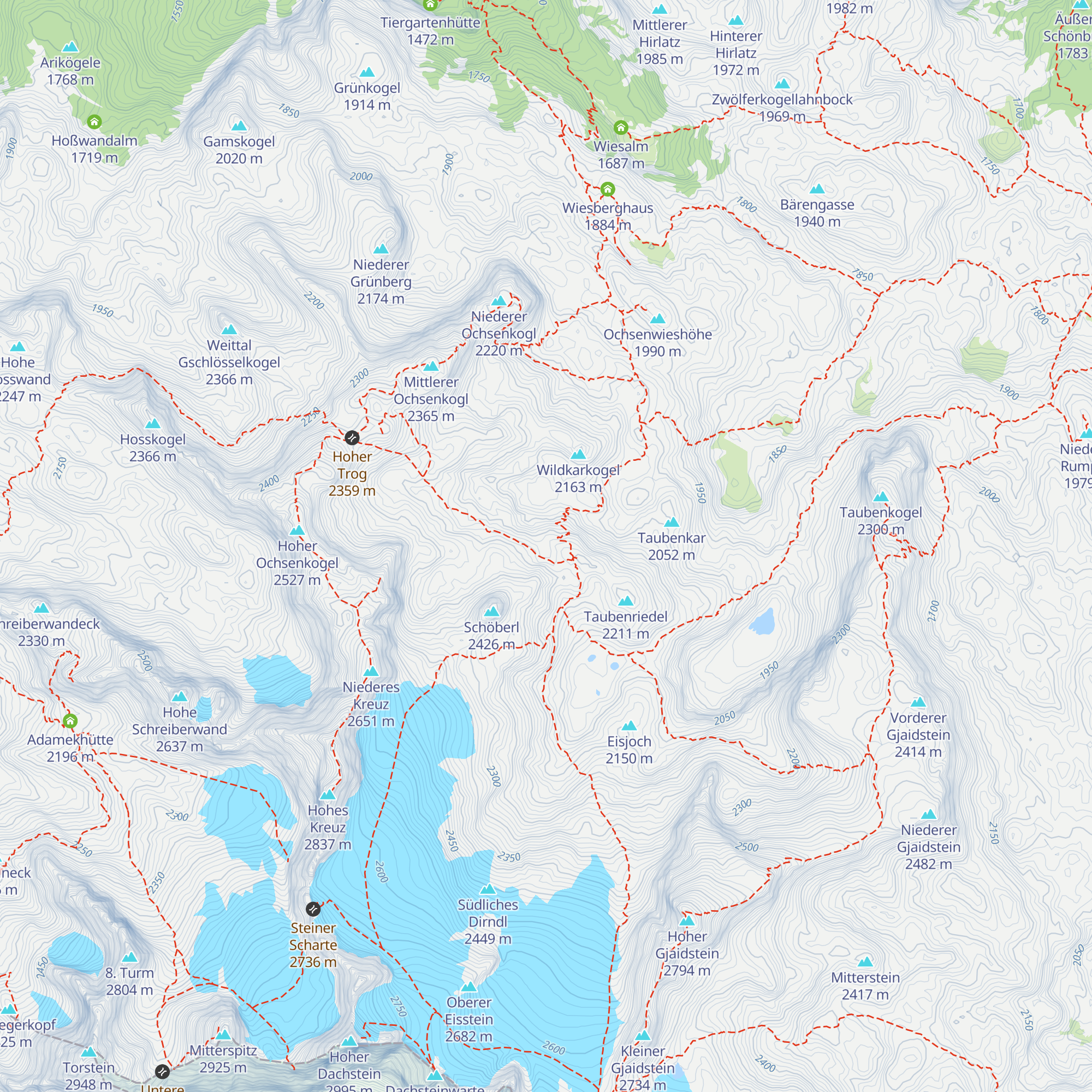 Überdachte Doline map