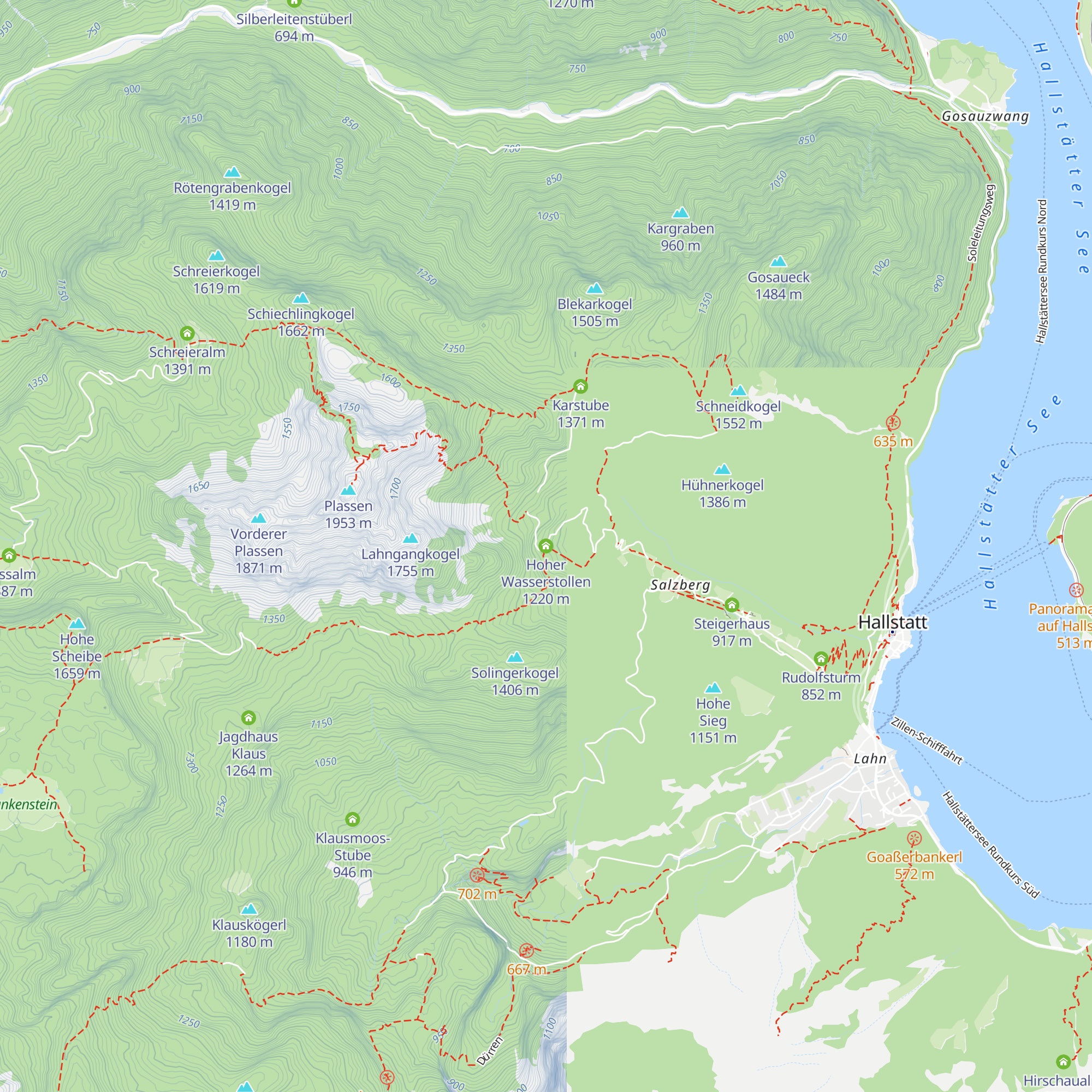 Hoher Wasserstollen map