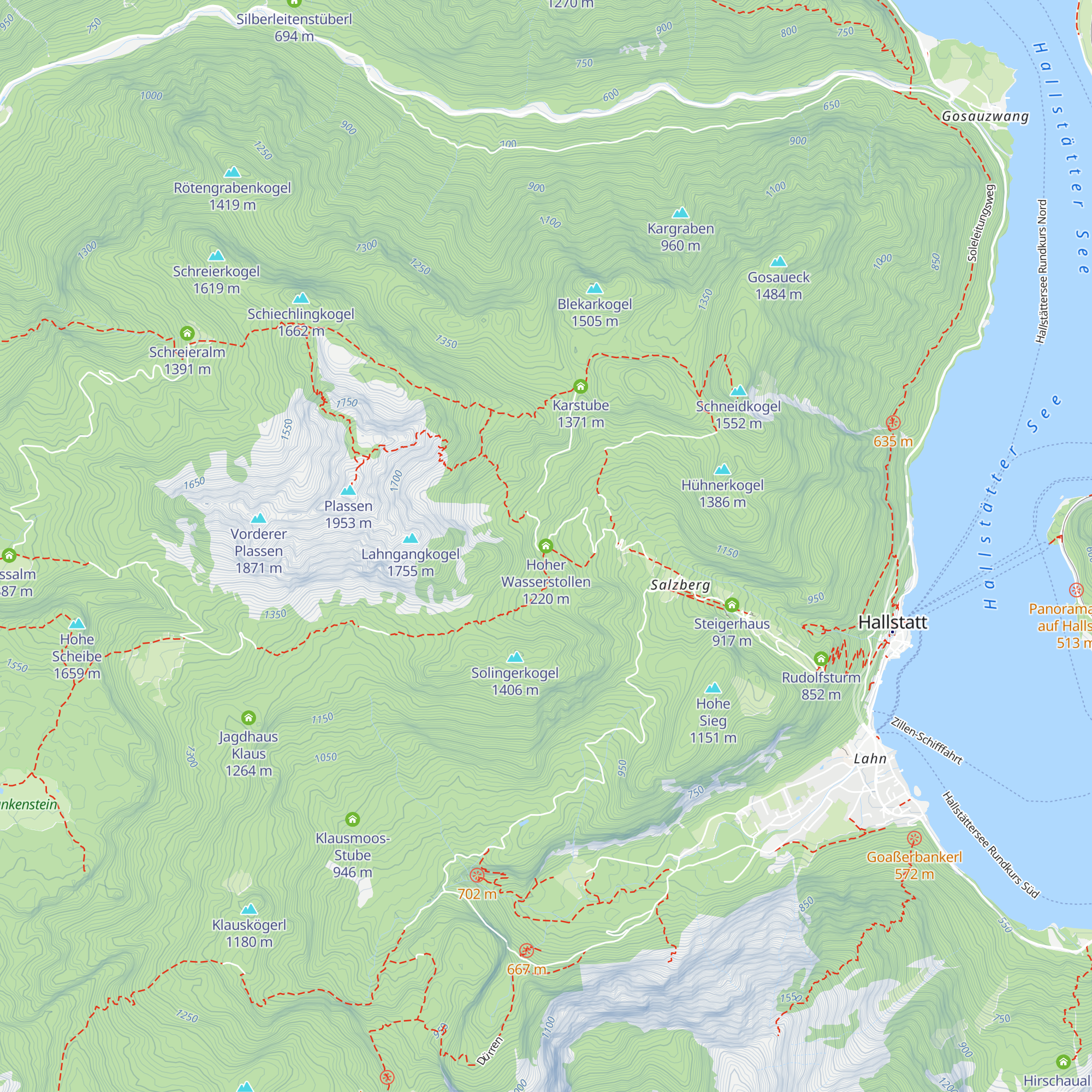 Hoher Wasserstollen map