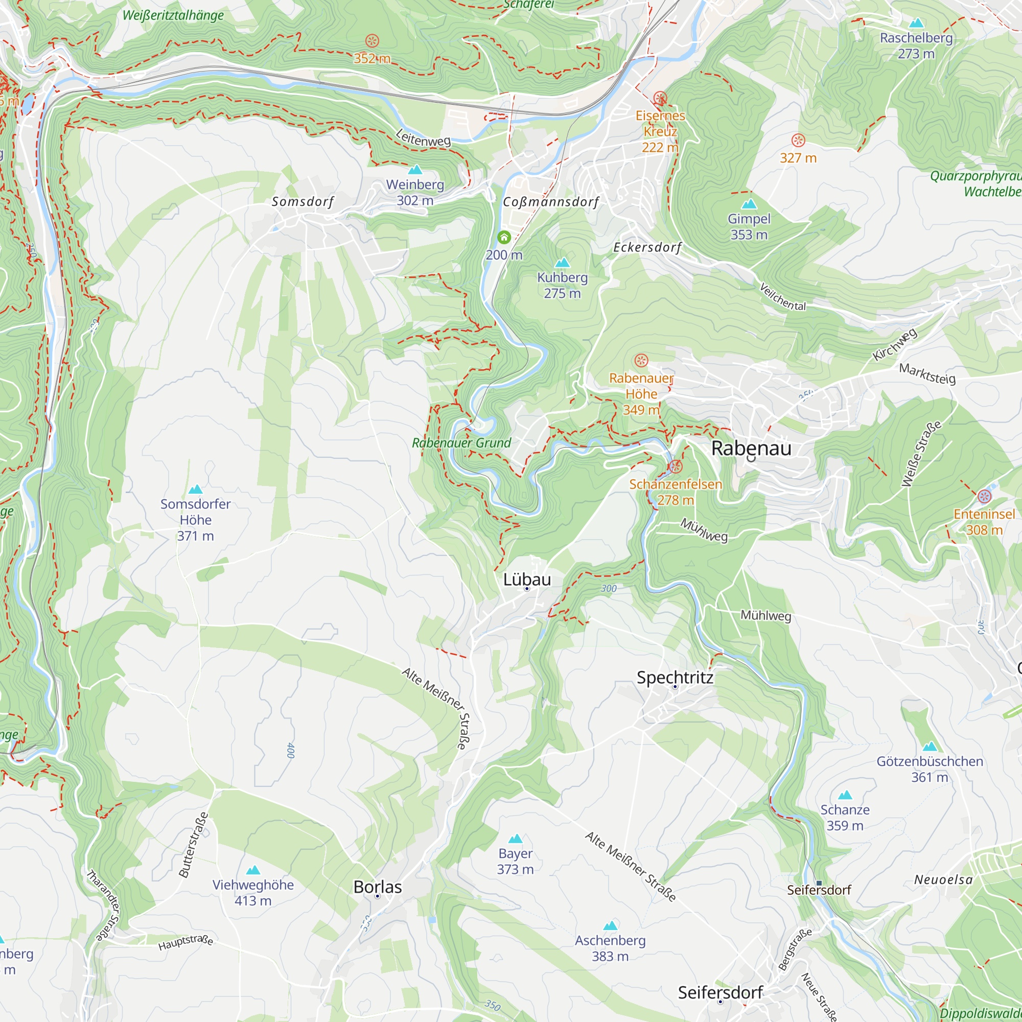 Schutzhütte an der Planwiese map