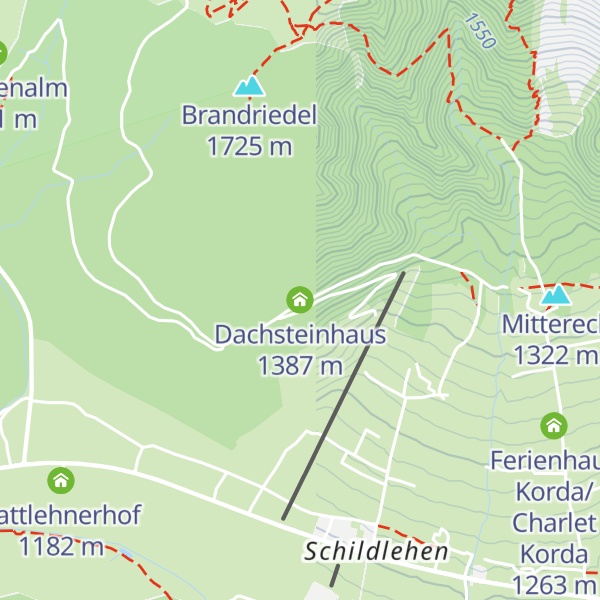 Map of Dachsteinhaus
