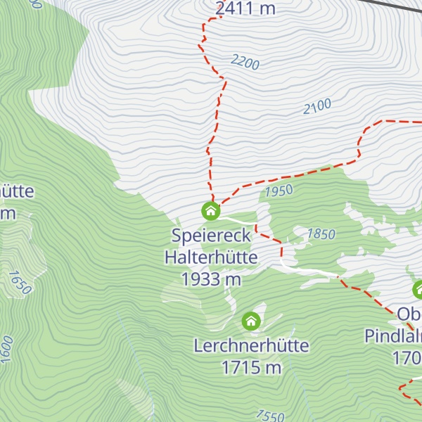 Map of Speiereck Halterhütte