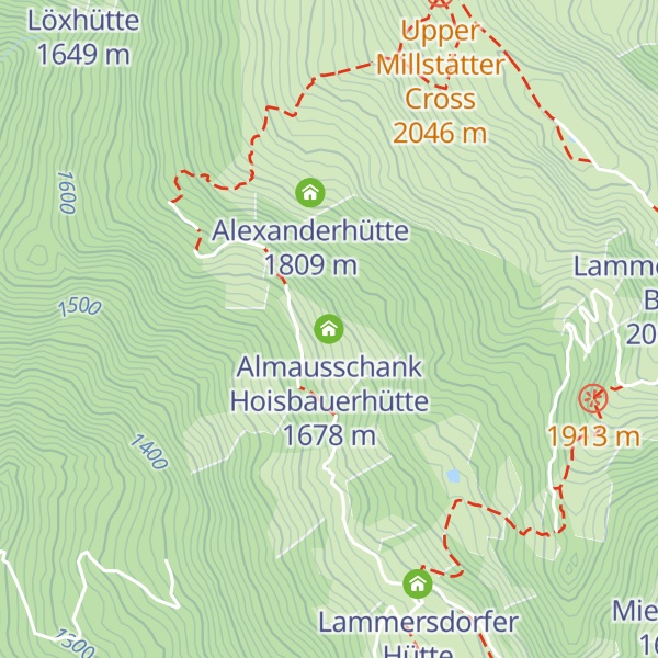 Map of Almausschank Hoisbauerhütte