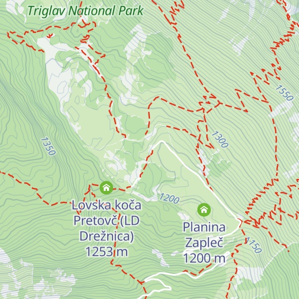 Map of Planina Zaprikraj