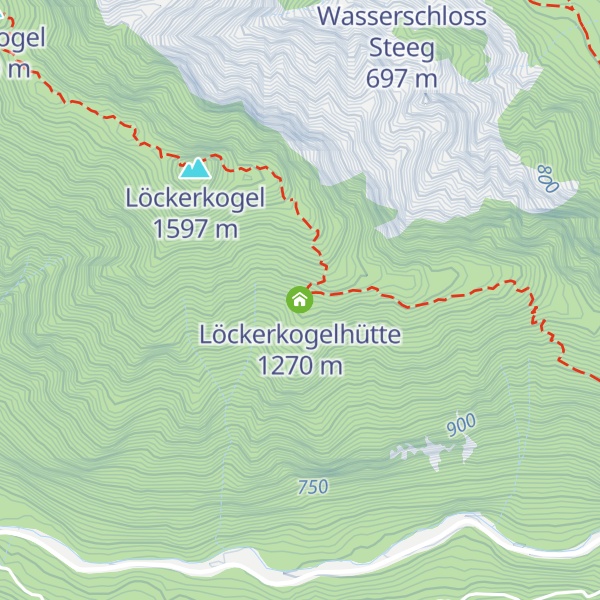 Map of Löckerkogelhütte