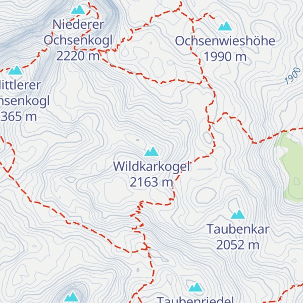 Map of Wildkarkogel