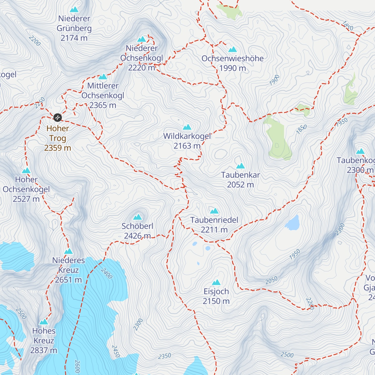Simonyhütte map