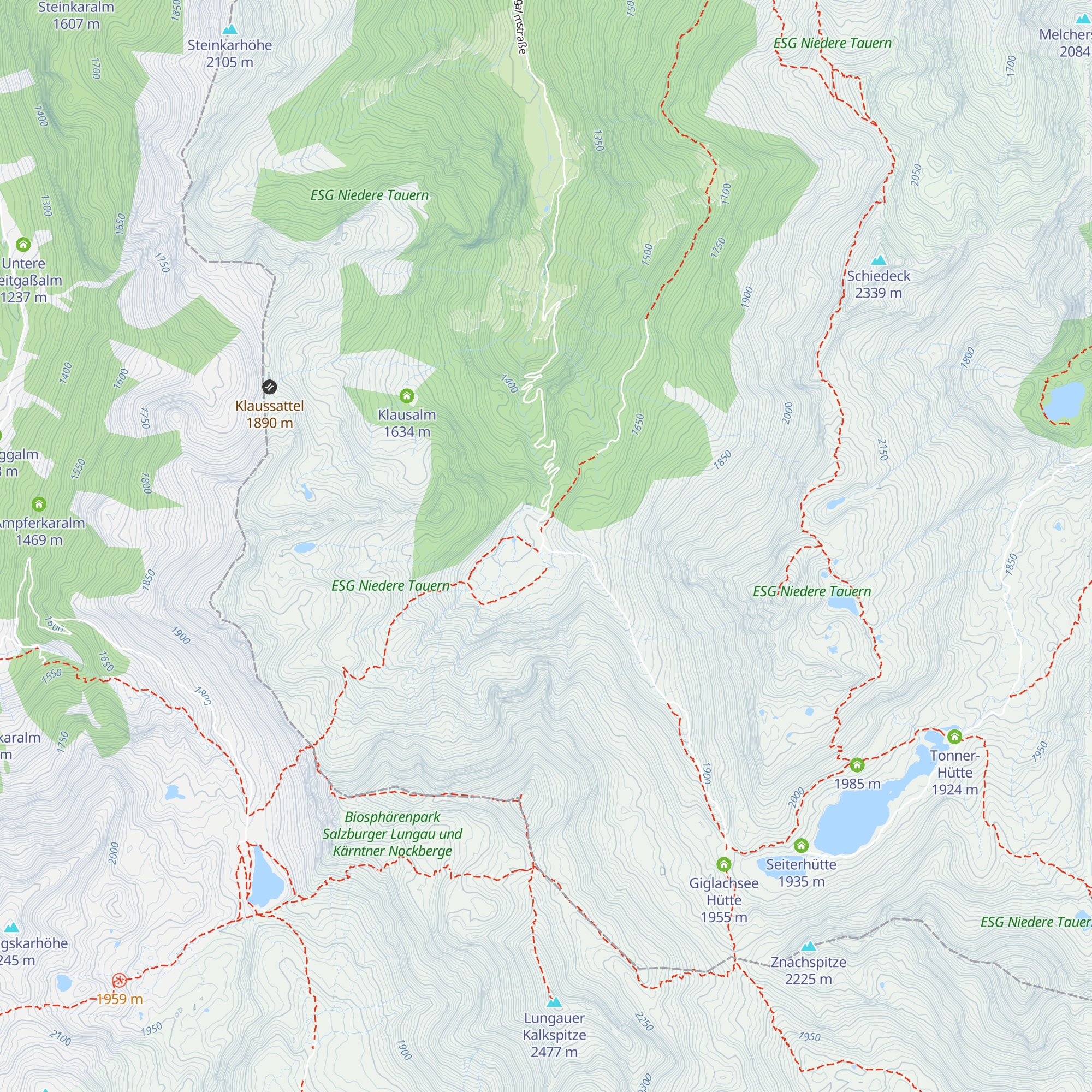 Ursprungalm map