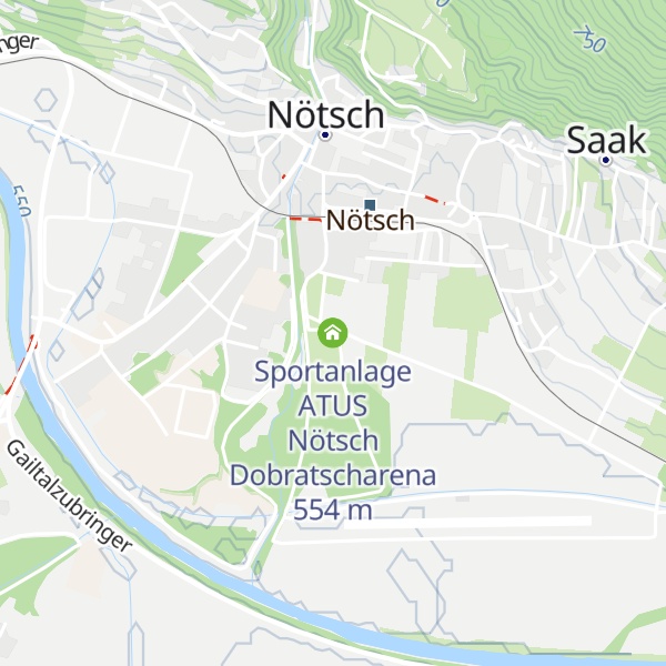 Map of Sportanlage ATUS Nötsch Dobratscharena