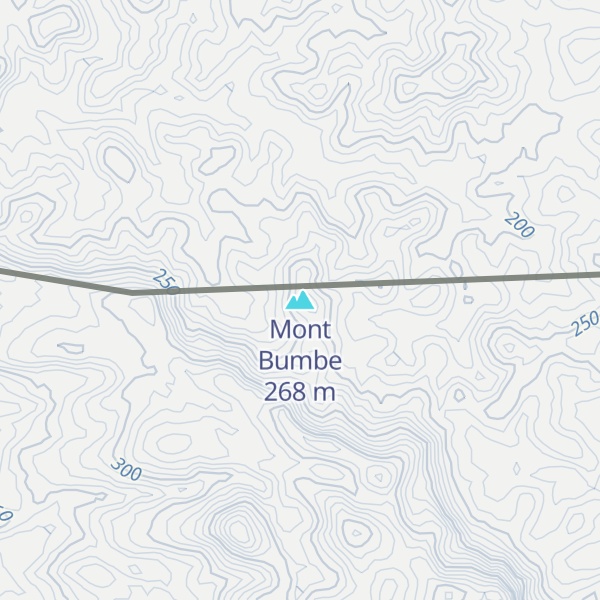 Map of Mont Bumbe