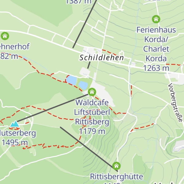 Map of Waldcafe Liftstüberl Rittisberg